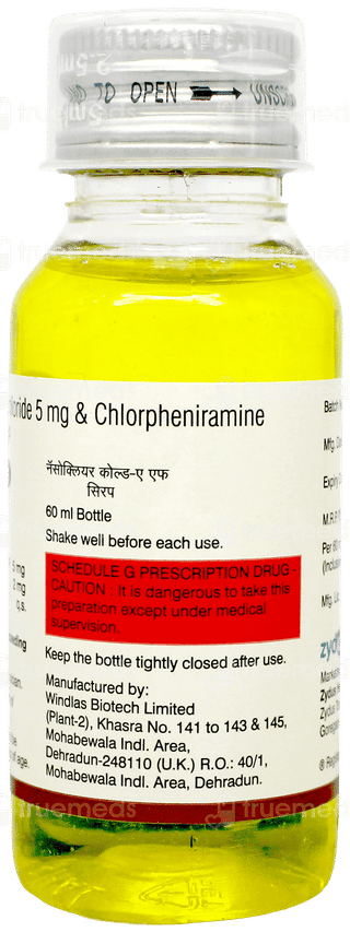 Nasoclear Cold Af Syrup 60Ml